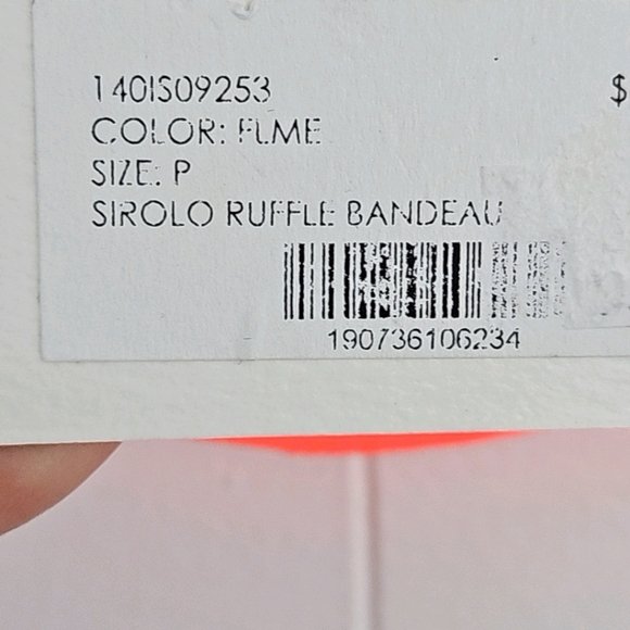 NWT Milly Cabana Off-Shoulder Ruffle Bikini Top Luxe & Flirty! Size small - Picture 9 of 13